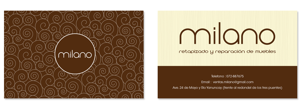 Milano Business Card Design